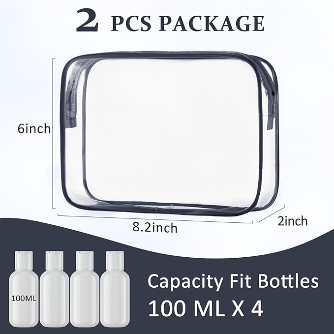 COSHAYSOO Sunscreen Bag Clear Makeup Toiletry Pouch Beach Vacation Essentials for Women Teen Girls Easter Basket Stuffers Gifts Summer Pool Travel Must Have Accessories Waterproof Stuff