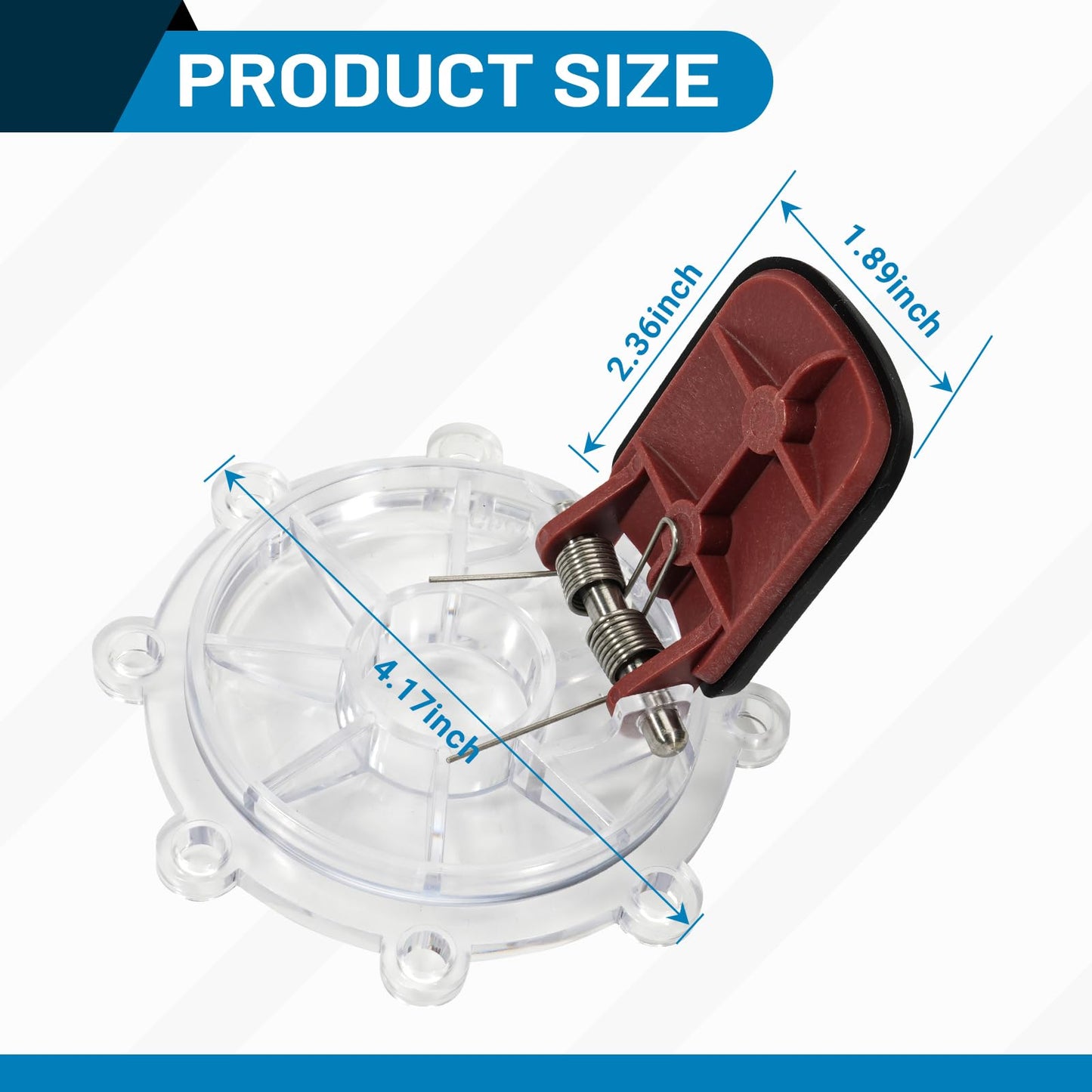 Aumzong 7056 2Pcs Check Valve Covers with Flapper Assembly Compatible with Zodiac Jandy Spring Check Valve Replacement# 7235,7305