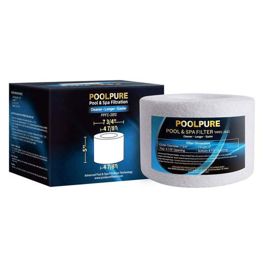 POOLPURE FC-2812 Spa Filter Replaces Sundance 6540-502, Sundance 850 780 Series, Filbur FC-2812, PSD25-6, Darlly PP2002,AK-6540502, Hot Tub Filter Cartridge 1PACK