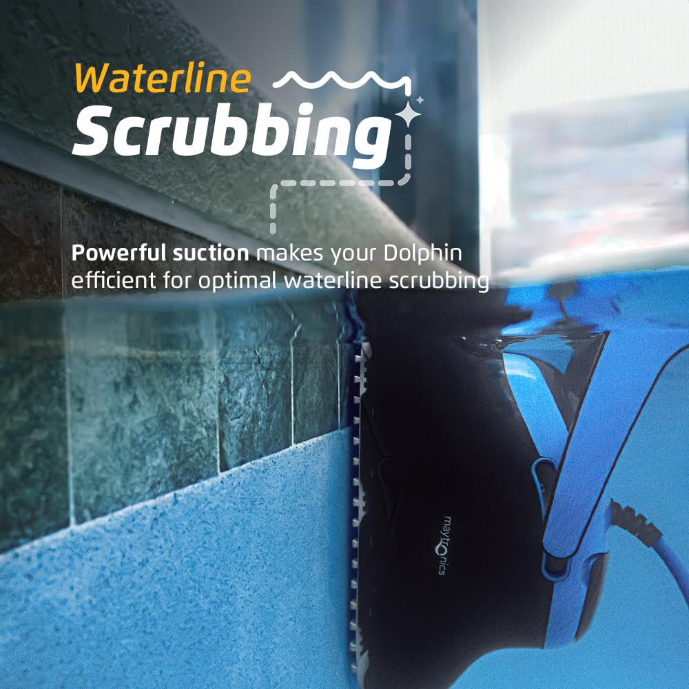 Dolphin Nautilus CC Supreme Wi-Fi Automatic Robotic Pool Vacuum Cleaner, Dual Drive, Waterline Scrubber Brush, Top Load Filter, Ideal for In-Ground Pools up to 50 FT
