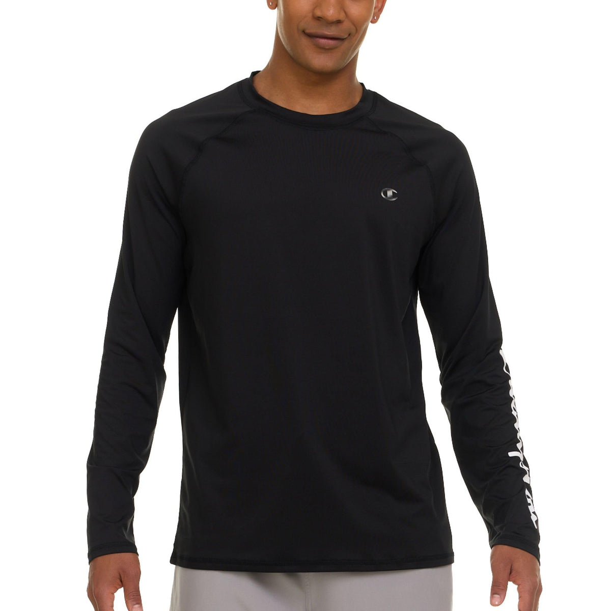 Champion Rash Guard for Men, Long Sleeve Mens Swim Shirt for Fishing Hiking UPF+ 50 SPF Sun UV Protection, Quick Dry