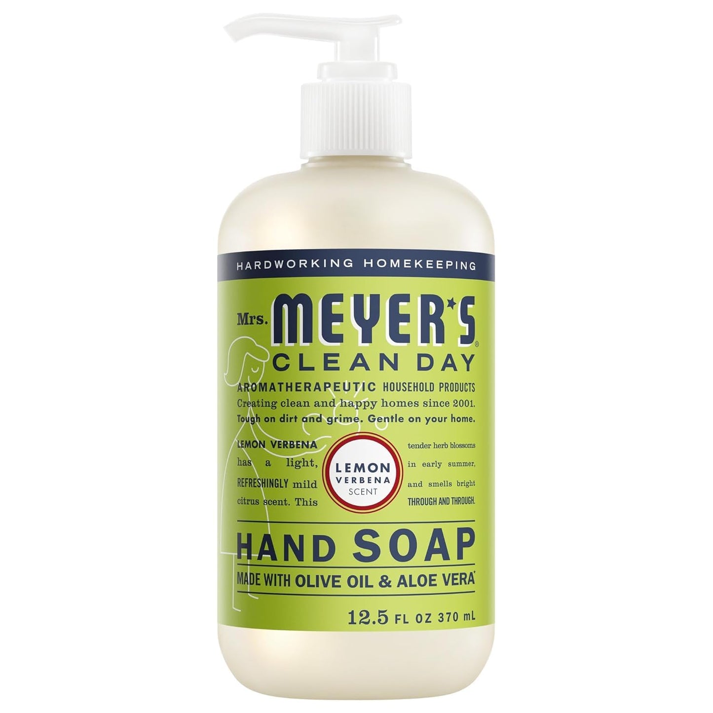 Mrs. MEYER'S CLEAN DAY Liquid Hand Soap Variety Pack 12.5 OZ Each, 3 Count (Lemon Verbena + Basil + Peony)