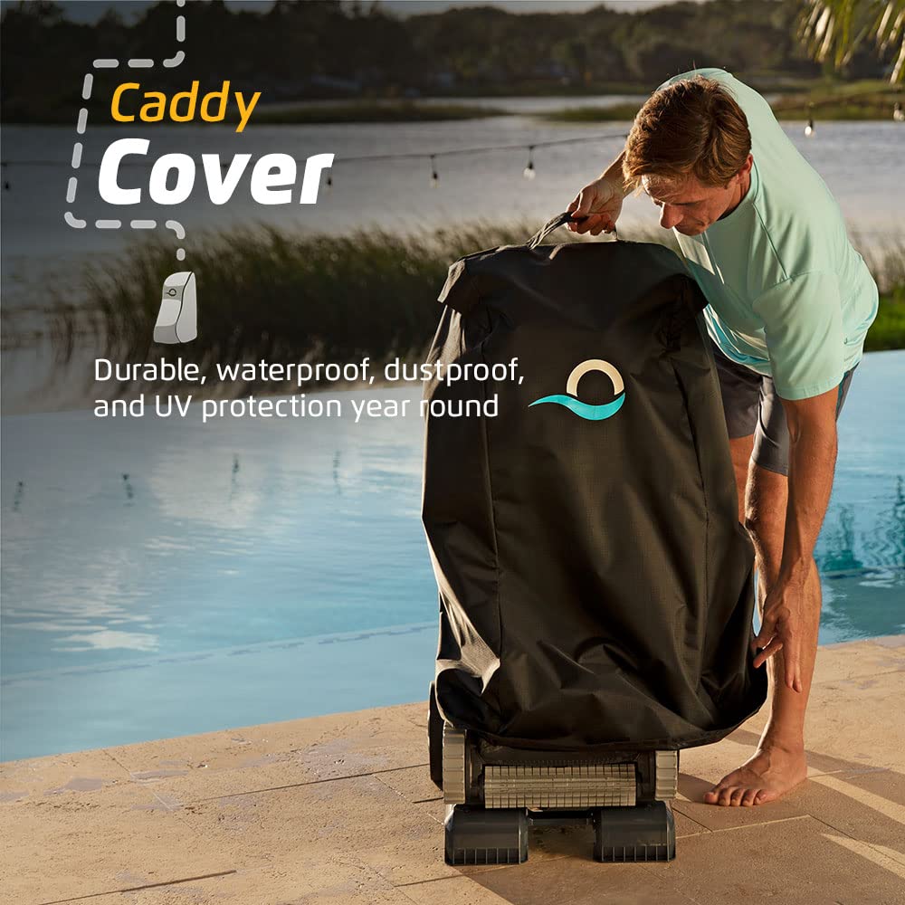 Dolphin Nautilus CC Plus Wi-Fi Automatic Robotic Pool Vacuum Cleaner, Includes Caddy and Classic Cover for Storage and Protection, Ideal for In-Ground Pools up to 50 FT