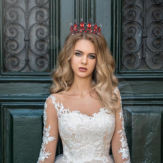 YOUlDIANZI Queen Crown Rhinestone Wedding Crowns and Tiaras for Women Costume Party Hair Accessories Princess Birthday Crown Crystal Bridal Crowns