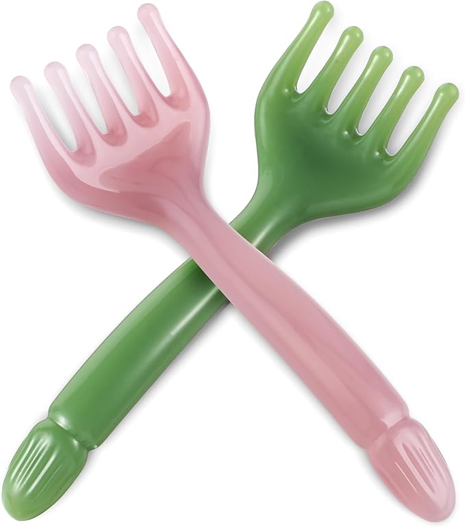 2Pcs Head Massager Manual Hair Scalp Massager Gua Sha Five Claw Massage Tool Comb Portable Handheld Resin Relax Tool for Father's Day Mother's Day Gifts (Pink Purple; Green)