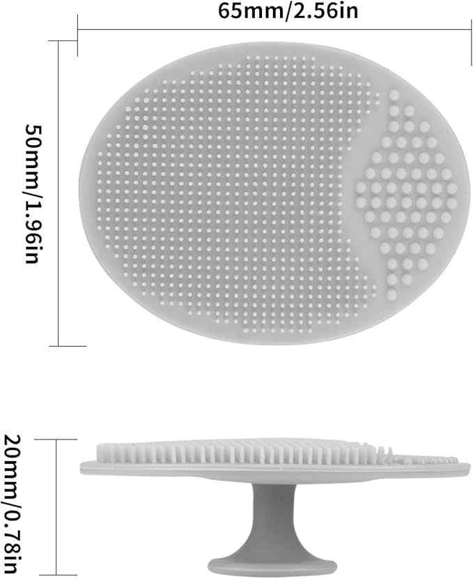 Silicone Face Scrubber Exfoliator Facial Cleansing Pads Precision Pore Cleansing Pad Acne Blackheads Removing Face Brush Baby Shower Tool Brushes, Valentine's Day Gift for Makeup Lover
