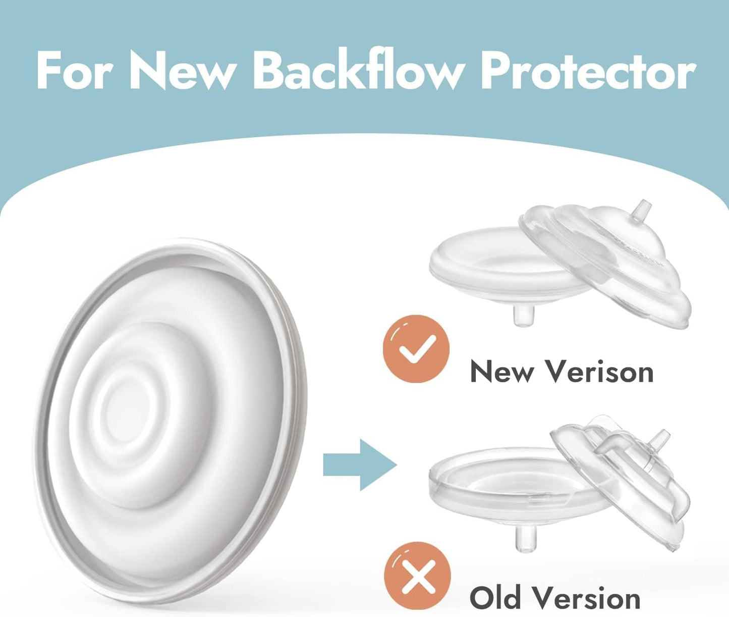 Papablic Duckbill Valves for Spectra S1 S2 9 Plus, Replaceable Valves for Spectra Duckbill Valves Compatible with Pump Parts, BPA/DEHP Free (White | 8* Valves + 4* Membranes)