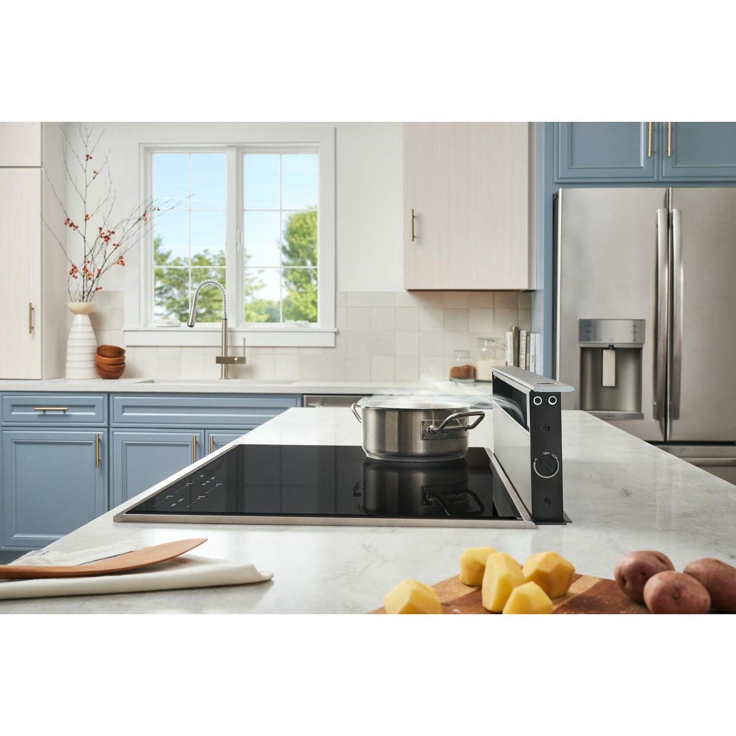 Broan-NuTone 273603 Eclipse Downdraft Range Hood with Stainless Steel Cover, 500 CFM, 36-Inch