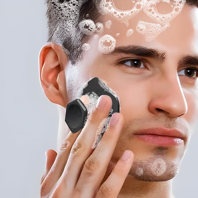 3 Pack Silicone Face Scrubber for Men, Emptycolor Beard Scrubber for Men, Exfoliating Brush Face Wash Tools, Facial Silicone Scrubber for MenÃ¢ÂÂs Skincare & Beard Care