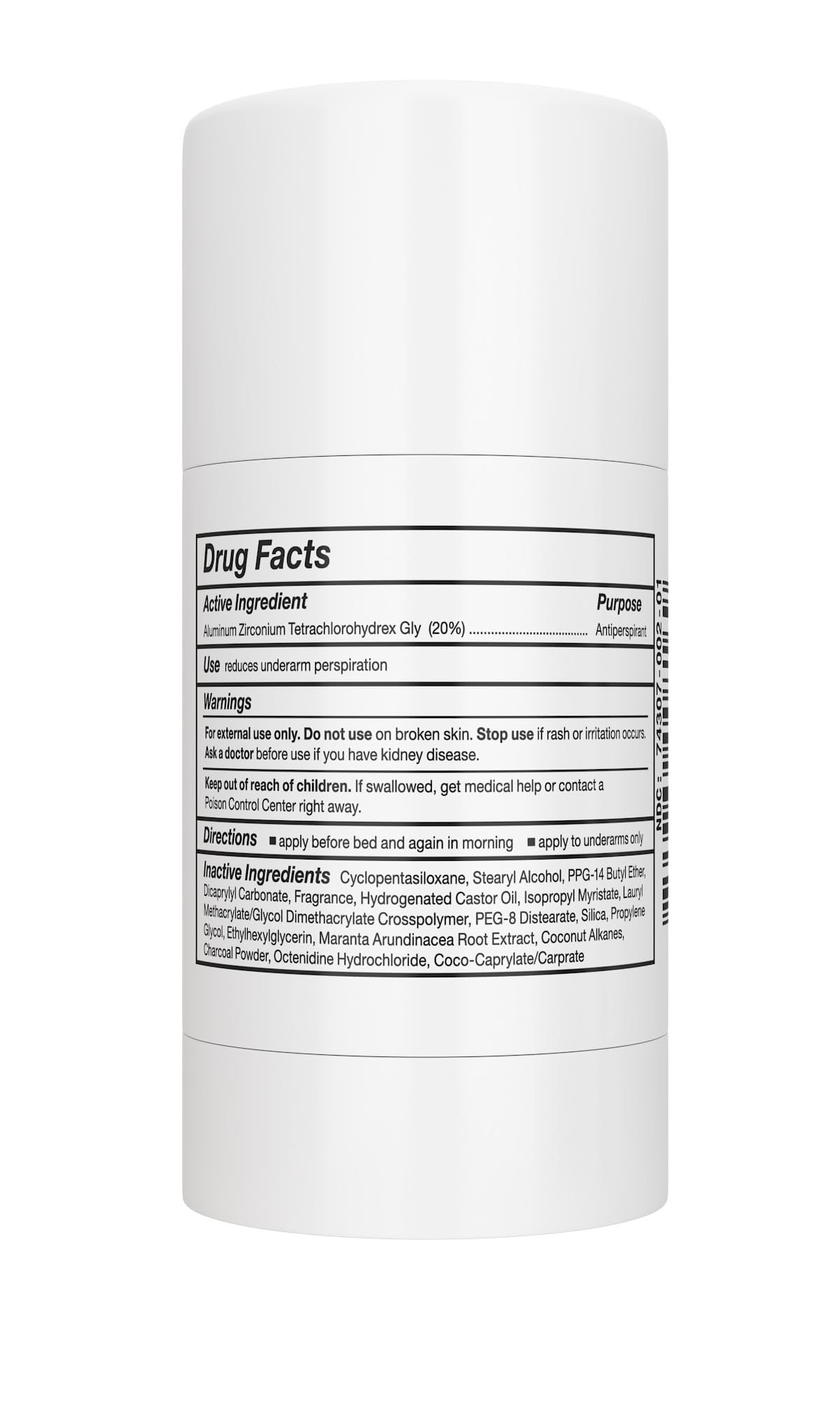 Carpe Clinical Strength Deodorant + Antiperspirant - Clinical Grade Solid Stick - Combat Excessive Underarm Sweating + Hyperhidrosis (Mandarin Scent)
