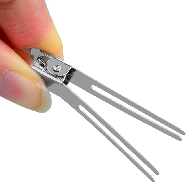 Wobe Double Prong Curl Clips, 50Pcs 1.8" Metal Alligator Hair Clips, Rust Resistant Salon Styling Section Clips for Curling/Barber/DIY (Silver)
