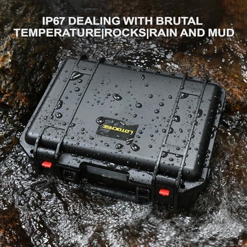 Hard Case for Dewalt Angle Grinder - Tool Bag for Dewalt 20V MAX XR Grinder Tool DCG412B, Waterproof & Shockproof Tool Box for Grinder/Cutting Wheels/Battery/Charger/Side Handle (Case Only)
