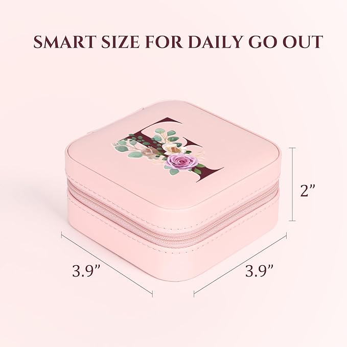 Easter Basket Stuffers for Teens Essentials, Valentines Day Christmas Stocking Stuffers for Women Teen Girl Gifts Trendy Stuff Travel Jewelry Box Case Organizer Personalized Birthday Gifts