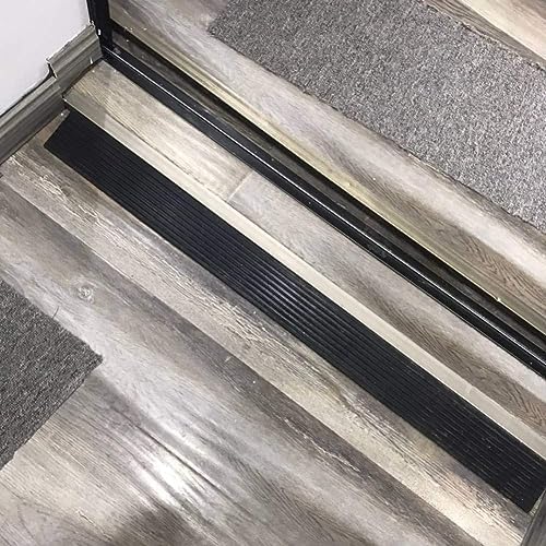 Bilaida 1.2" Rise Solid Rubber Threshold Ramp, 1500 LBS Capacity, 39" Wide Non-Slip Wheelchair Ramp for Doorway Indoor or Outdoor, Bathroom, Garage and Supermarket Entrance, Cuttable (1.2" H, 1)