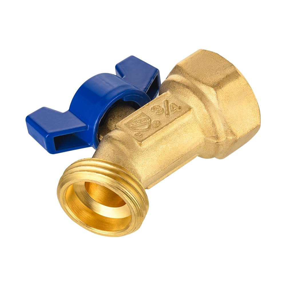EFIELD (Pack of 30 1/4-Turn Outdoor Spigot, Sillcock Hose Bibb Valve 3/4" Female NPT Inlet ×3/4" Male GHT Threaded Garden Hose Outlet/Connector (30),(SILLCOCK042-30PCS)