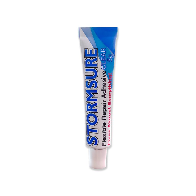 Stormsure Flexible Repair Adhesive: (3X 5g) Clear Glue - Fishing Wader and Boot Repair Glue: Waterproof, Flexible, Durable