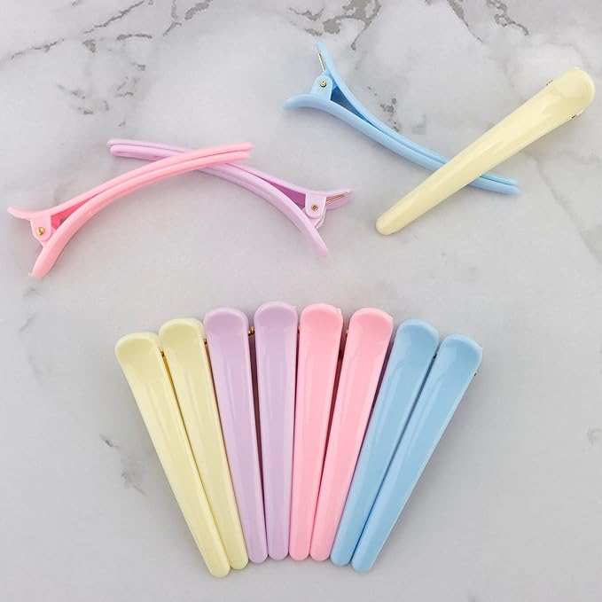 YISSION Hair Clips for Styling Sectioning, 12 PCS 3.1 Inch Alligator Hair Clips Hair Barrettes No Crease Duck Billed, Hair Styling Accessories for Women Girls