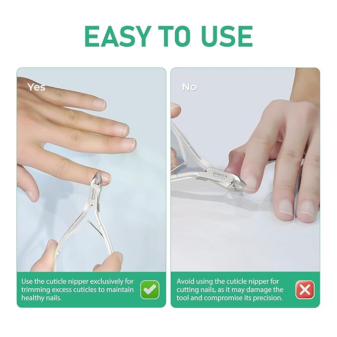 Professional Cuticle Trimmer Nail Cuticle Cutter Stainless Steel Cuticle Nippers with Sharp Blades of Cuticle Remover Clippers Manicure Tools Double Spring - Pedicure Nail Tools (Black - 4 Pack)