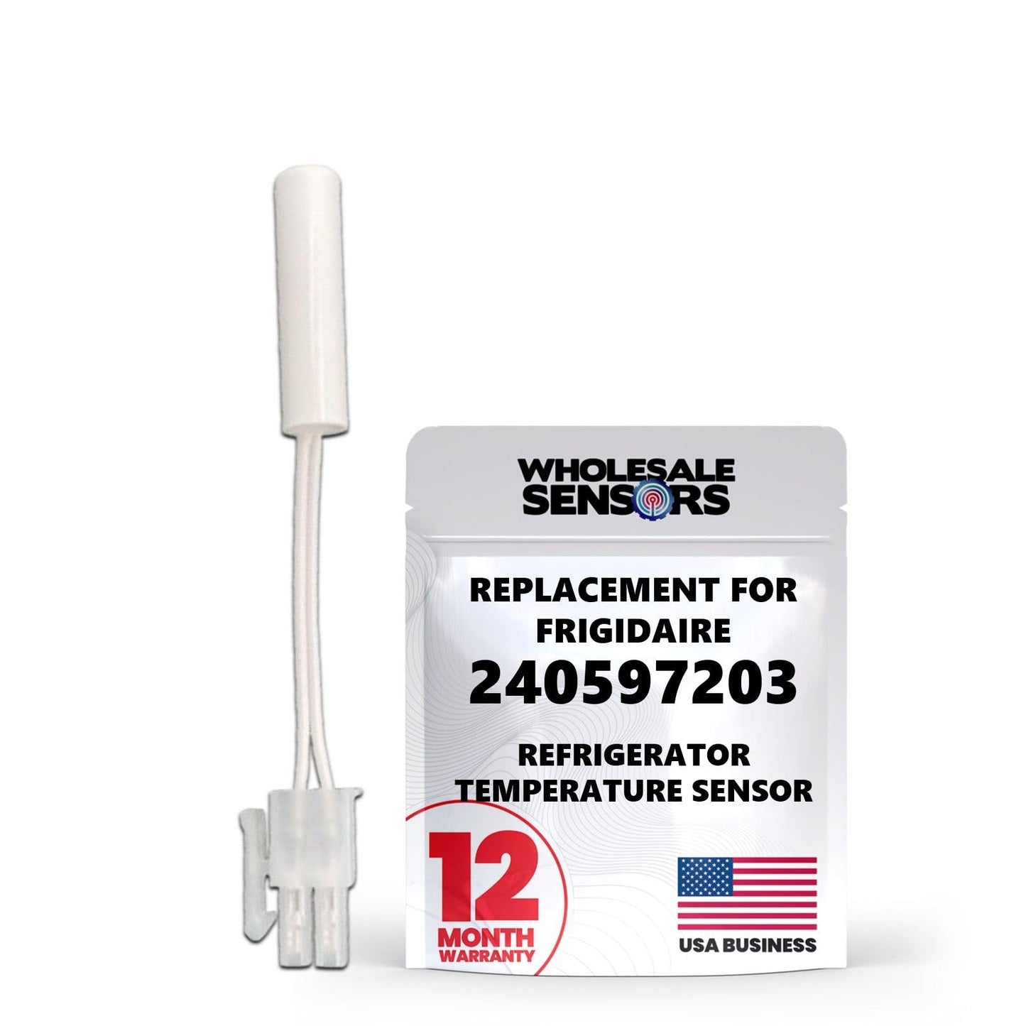 Replacement for Frigidaire 240597203 Refrigerator Temperature Sensor 12 Month Warranty & USA Support