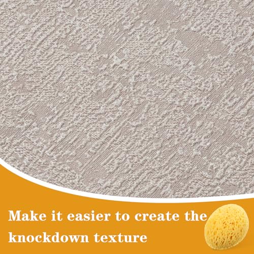 2Pcs Texture Sponges, Sponge for Patch/Repair Ceiling Drywall Wall, Round Clay Sponges for Pottery, DIY Painting Ceiling Wall Texture