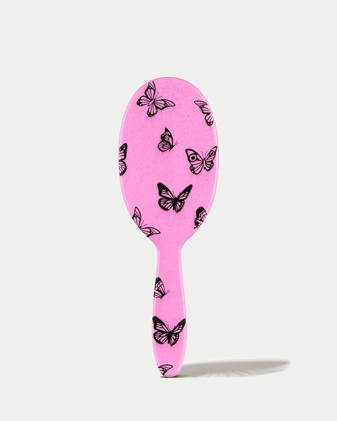 FRAMAR Y2K Print Hair Brush Detangler – Wet Hair Brushes For Women, Womens Hair Brush, Black and White Checkered Hair Accessories, Hairbrush For Women, Cepillos Para Cabello – Detangle Brush