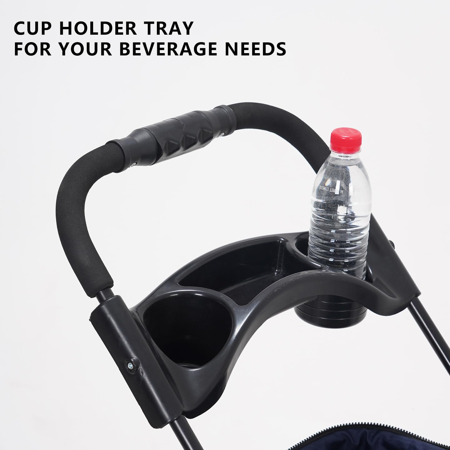 3-in-1 Dog Strollers for Small/Medium Dogs Cats,4 Wheels Pet Stroller,Detachable Carrier Basket,Breathable Mesh,Storage Basket,Cup Holder,Weather Cover,Black