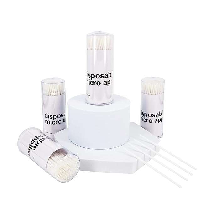 i-Laesh 400 Pcs Lashes Disposable Micro Applicators Brush, Microswabs for Eyelash Extensions, Lint Free Micro Brushes
