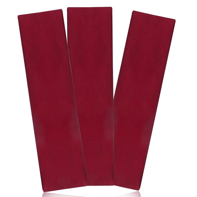 Headbands for Women Non Slip Head Bands for Women's Hair cute elastic womens headbands Soft Cotton Cloth Fashion headband for women for Daily Workout Sports Running Yoga （Red）