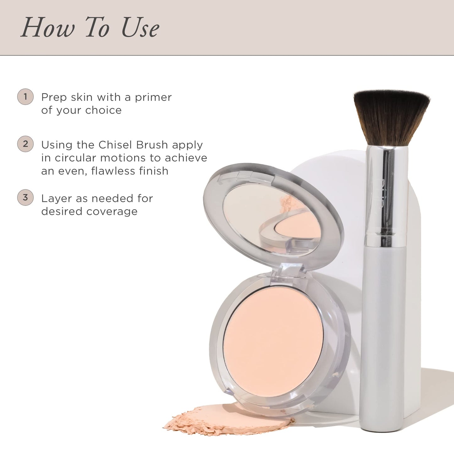 PUR Beauty 4-in-1 Pressed Mineral Makeup Powder Foundation with SPF 15 - Concealer & Finishing Compact Pressed Powder for Face - Buildable Medium to Full Coverage Foundation Powder (Light Tan)