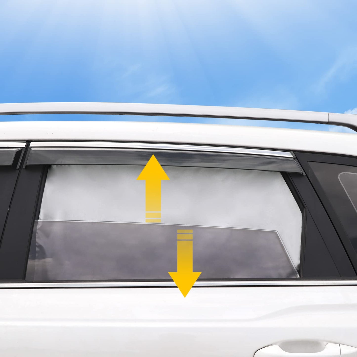 Lechin Car Window Shades for Side Window (2 Pack) - Car Window Shade for Baby - 31.5 * 20 in - with 10 M40 Magnets - Block Heats and UV Rays