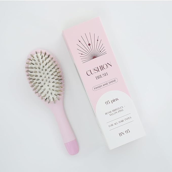 Boar Bristle Hair Brush -boar bristles + nylon pinsÃ¯Â¼Â Smoothes & Detangles All Hair Types, Hairbrush for Women, Men & Kids, Distributes Oils for Natural Shine & Stimulates Scalp