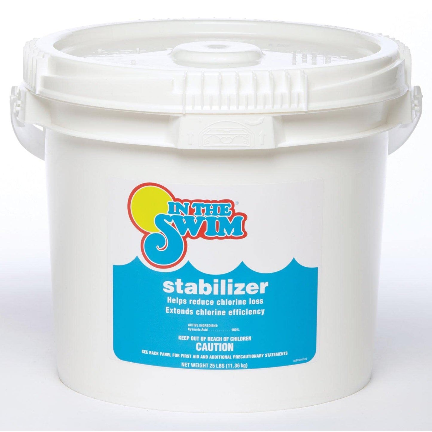 In The Swim Pool Stabilizer – 100% Cyanuric Acid for Chlorine Protection and Efficiency - 25 Pound