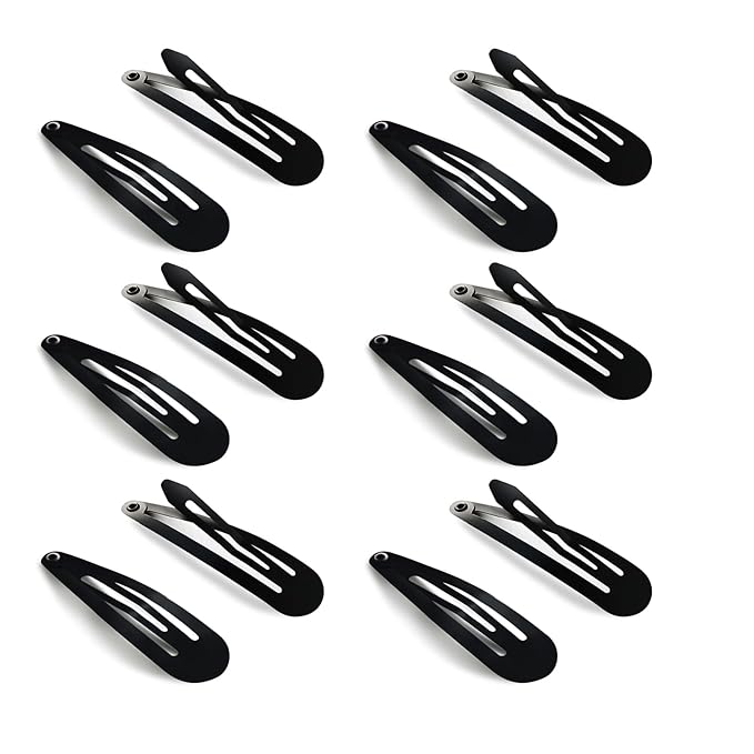 Snap Hair Clips, 40 Pack 2 Inch Barrettes Metal Hair Clips Slides, Women And Girl Metal Bb Barrettes Accessories Styling