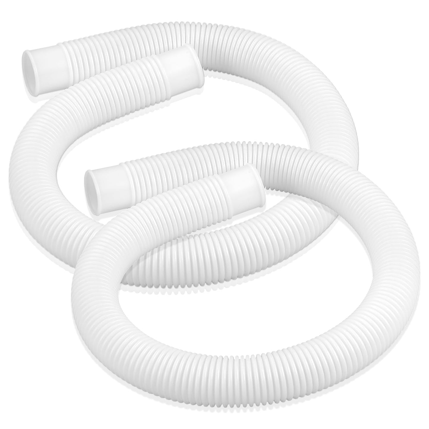 IDEASURE 1-1/4 Inch x 3ft Pool Hoses for Above Ground Pools, Compatible with In tex Coleman Summer Waves Pool Skimmer, Swimming Pools Return Hose Suction Hose, 2 Pack
