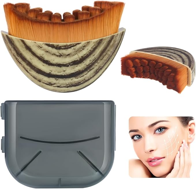 Lymphatic Contour Face Brush,Gua Sha Brush for Facial Contouring and Lymphatic Drainage Perfect for Jawline Sculpting and Reducing Puffiness