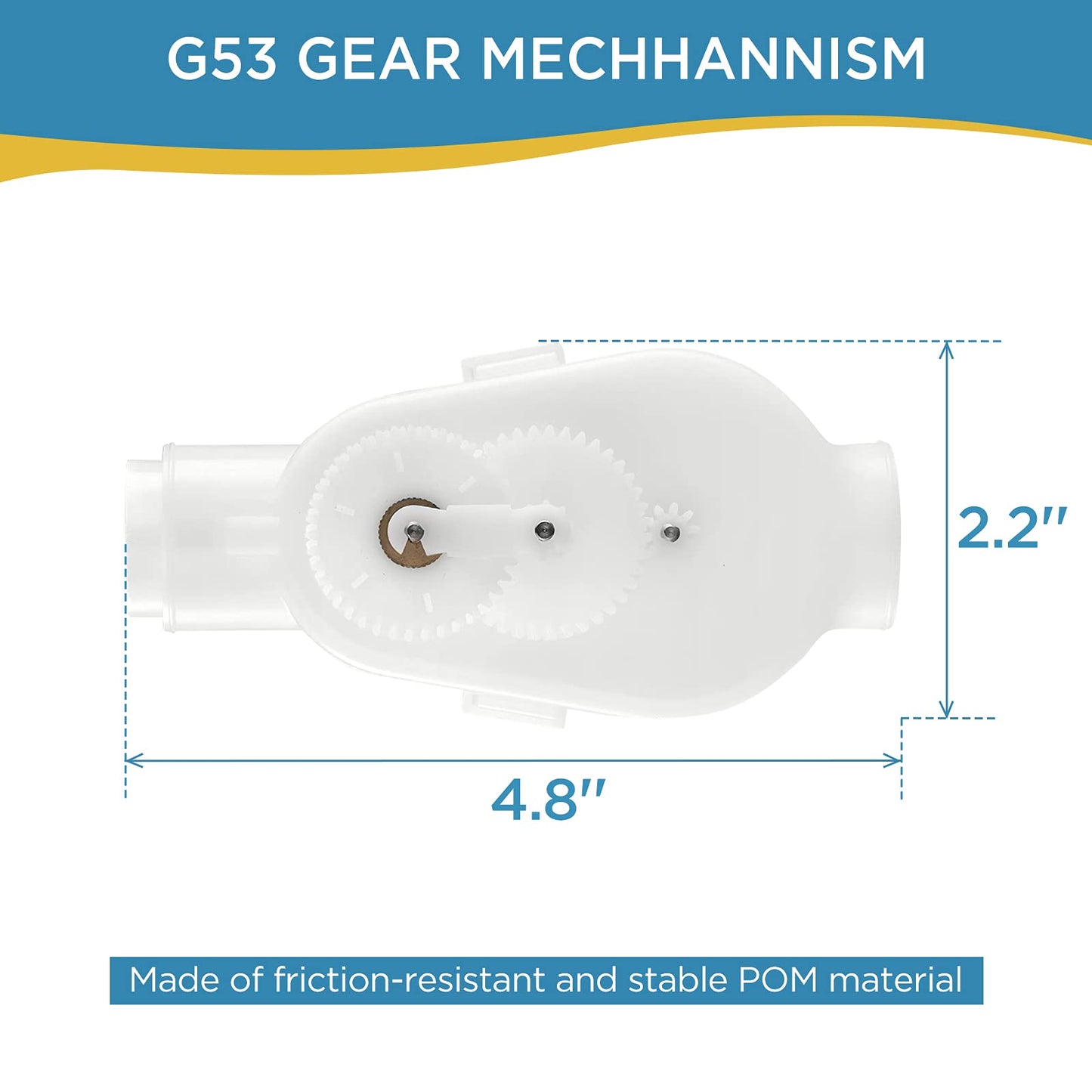 MAKHOON Upgraded G52 Backup Valve Replacement for Polaris Pool Cleaner Parts, Compatible with Polaris 180,280,380,480,3900 Pool Cleaner, The Valve Body has Been Reinforced，Longer Life Than Zodiac G52