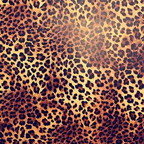 Peel and Stick Leopard Wallpaper,Removable Leopard Contact Paper for Cabinet Dresser Shelf Liner, Wall Decor (17.72in x 118in, Leopard Pattern)
