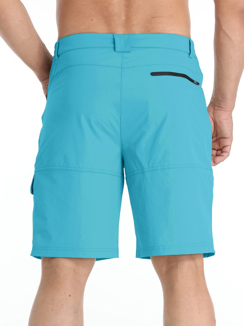 TACVASEN Shorts for Men Hiking Outdoor Shorts Quick Dry Casual Breathable Fishing Golf Dress Cargo Summer Shorts Ice Blue 40