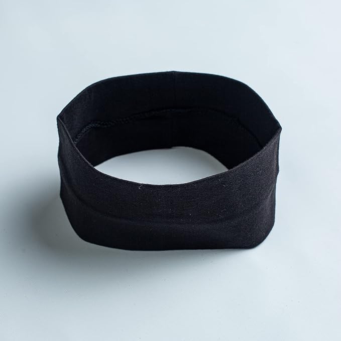 6 Pcs Black Headbands for Women Hair Cotton Headband Non-slip Stretchy Elastic Head Wrap Holder Hair Accessories Black Grey Color