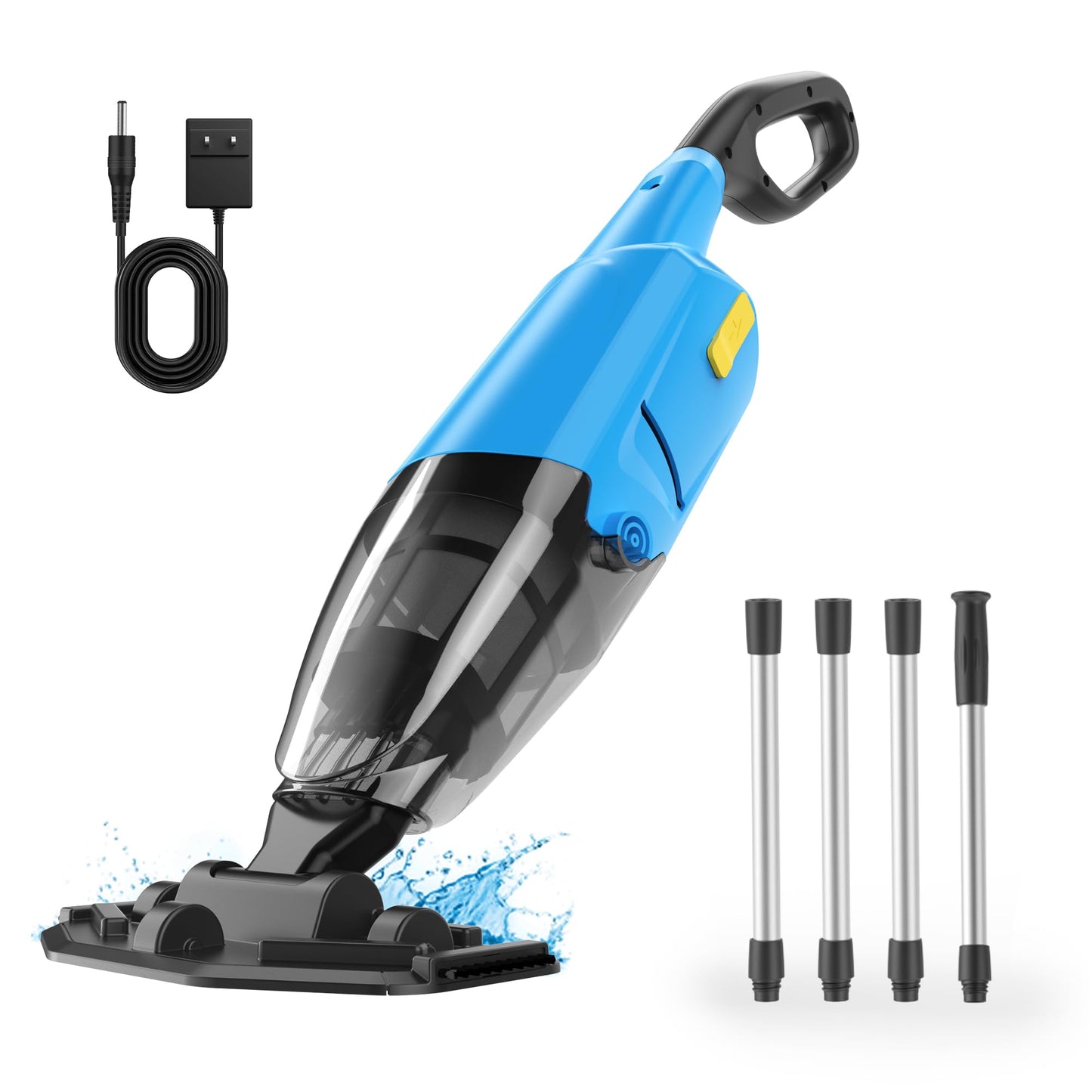 Handheld Pool Vacuum for Above Ground Pools,Cordless Pool Vacuum with Powerful Suction up to 18GPM, Ideal for Leaves and Debris,Pool Vacuum for Hot Tubs and Inground Pools