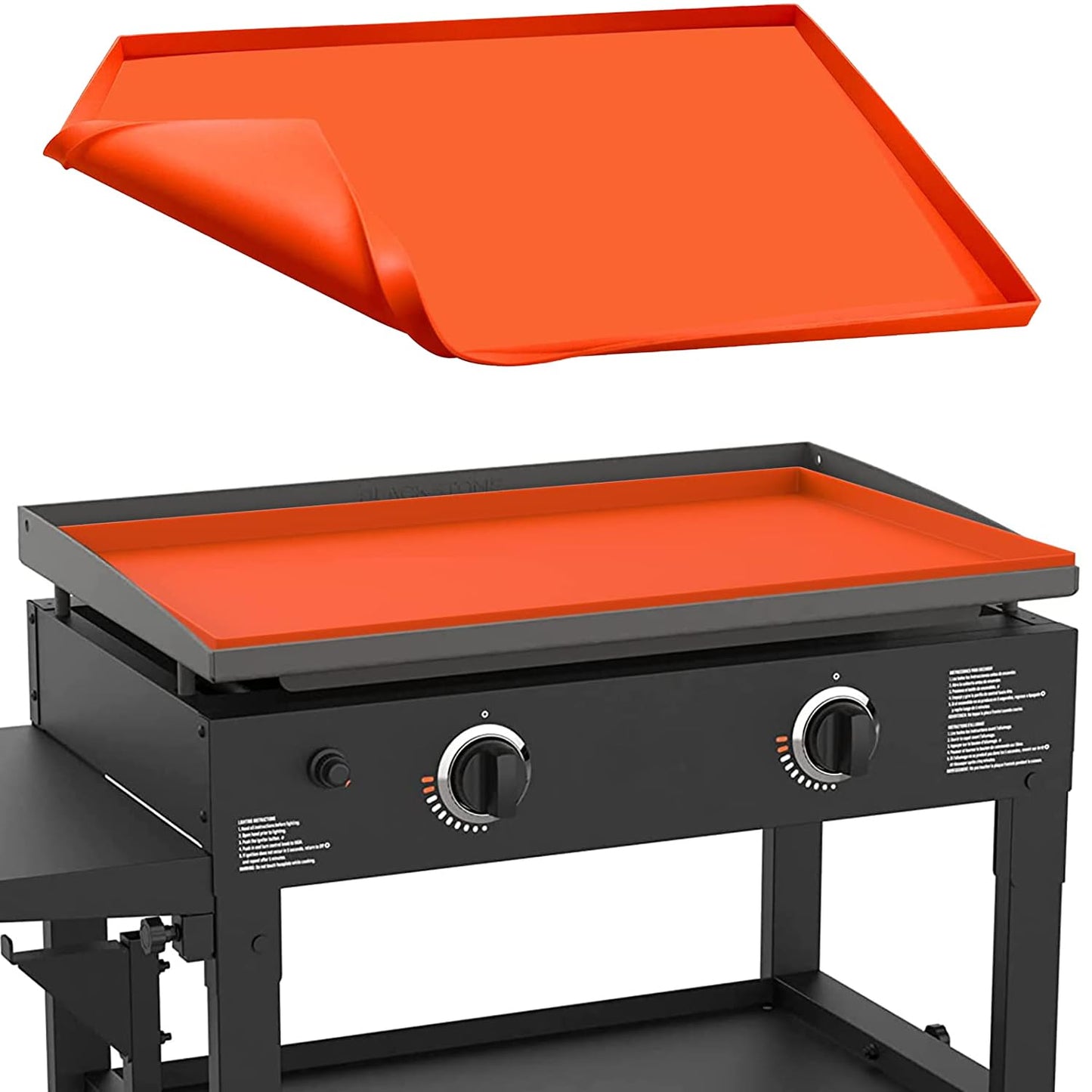 28" Silicone Griddle Mat for Blackstone 28 Inch Grill, Heavy Duty Food Grade Silicone Griddle Cover, Protect Your Grill from Dirt & Rust All Year Round