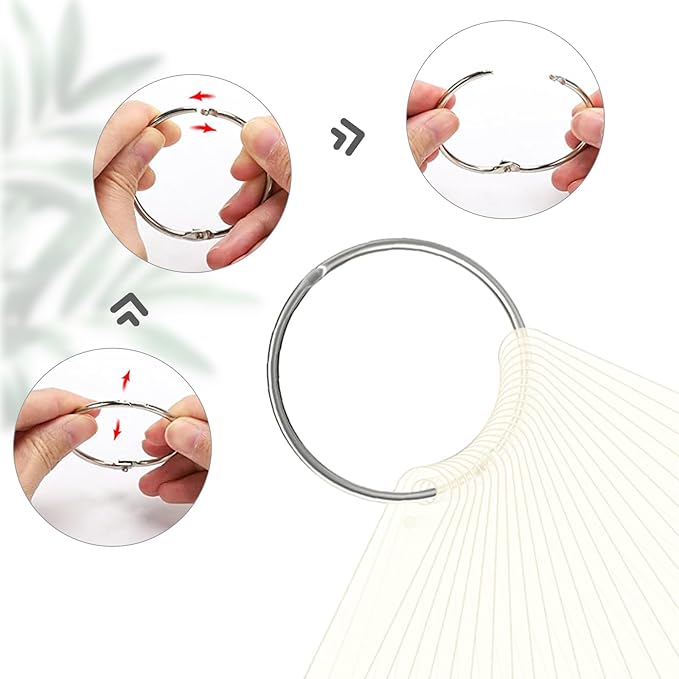 BQAN 200 Pcs Nail Swatch Sticks with Ring, Nails Art Display/Nail Practice Sticks for Home or Salon Use, 4 Pack Number Stickers