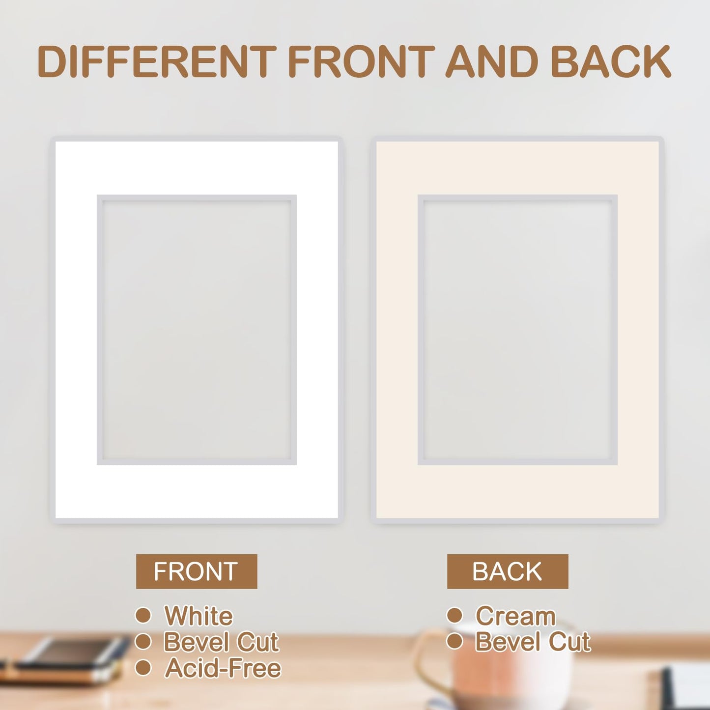 Prudiut 15 Pack 12x16 White Picture Mats, Frame Mattes for 9x12 Pictures Display Photo Frame Mat Core Bevel Cut Mat Board Show Kit for Photos, Prints, Artworks