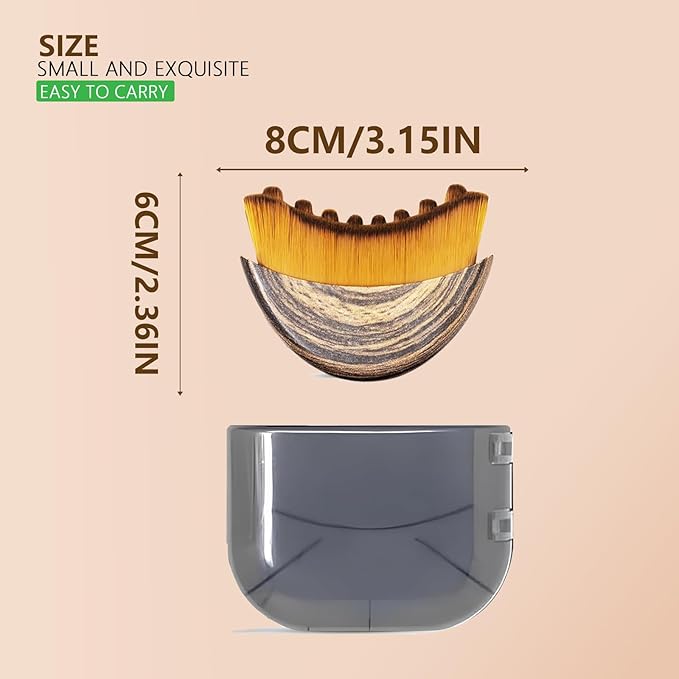 2PCS Lymphatic Contour Face Brush, Drainage Massager for Face & Neck, Chin Jawline Sculpting Tool, Ergonomic Design for Anti-Swelling & Fatigue Relief