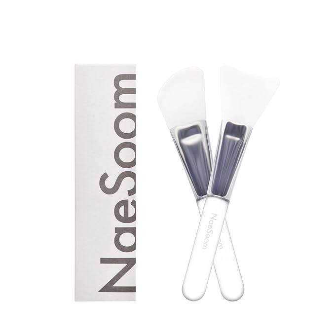 Silicon Jelly Brush | Mask Application Tool for Enhancer | Easy to Clean | Face Mask Applicator | All Skin Types | K-beauty Skin Care | 2 Piece (Made in Korea)