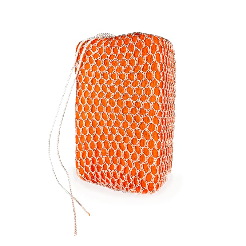 Zorbie Water Bobble Hot Tub Oil Scum Absorber - Scum Absorbing Sponge for Spas and Hot Tubs - Naturally Cleaner Water with Spa Sponges for Hot Tubs - Orange Floating Bobble with String- Single Package