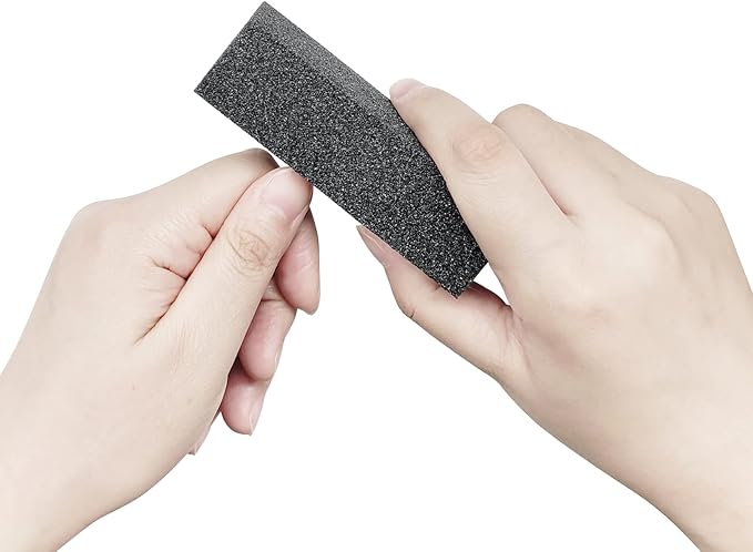 10 Pcs Nail Buffer Sanding Block Polisher Buffing File 100/180 Grit 3 Sides Nail Files Art Pedicure Manicure File(Black Purple)