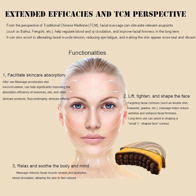 Dry Lymphatic Contour Face Brush for Lymphatic Drainage, 2 Packs Soft Facial Brushes Curved Design Tool Drainage Massager for Face Chin Sculpting Lifting Skin Care Gift for Women and Girls (Mix)