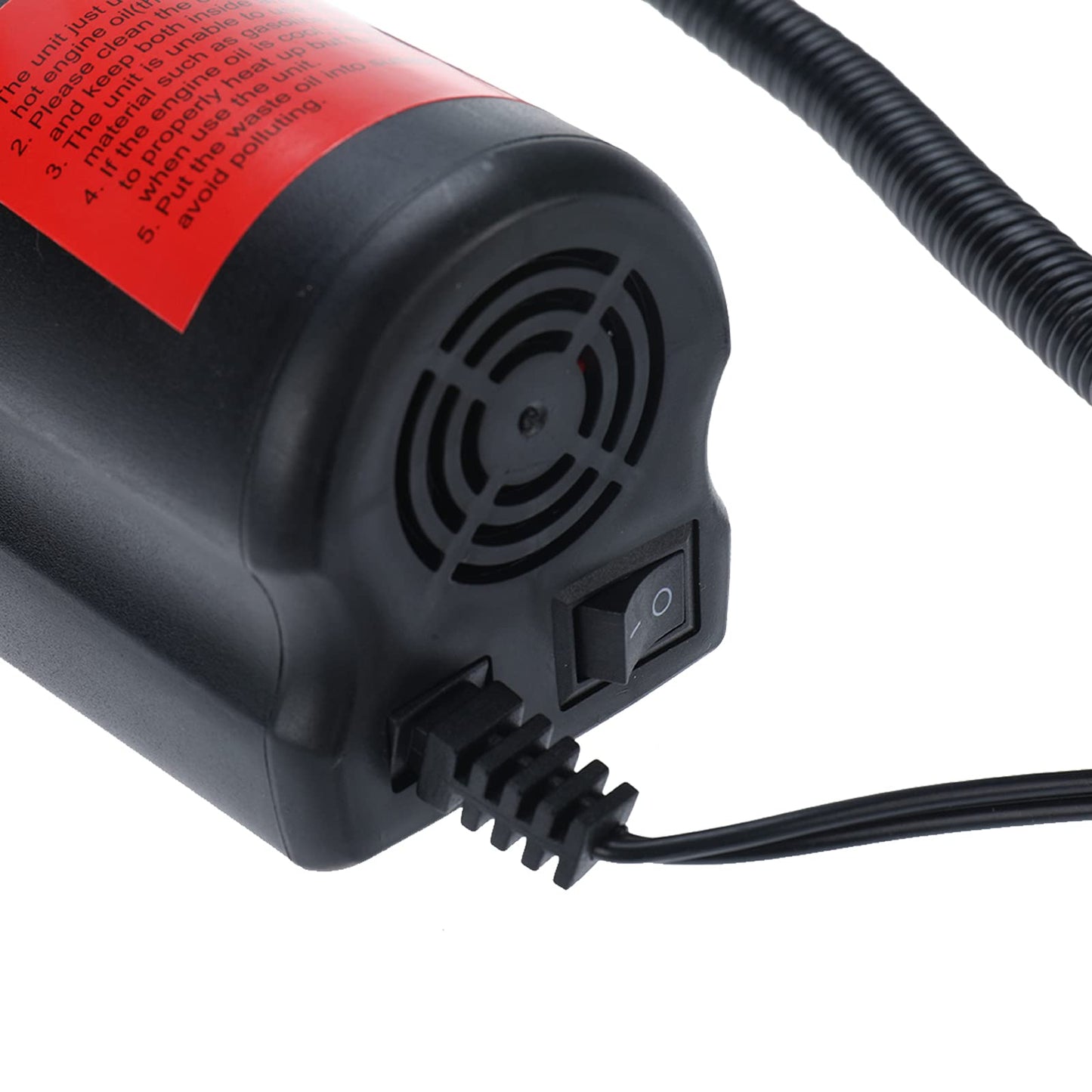 Amarine Made 12V 60W Oil Change Pump Extractor, Oil/Diesel Fluid Pump Extractor Scavenge Oil Change Pump Transfer Suction Transfer Pump with Tubes Truck Rv Boat ATV (Red)
