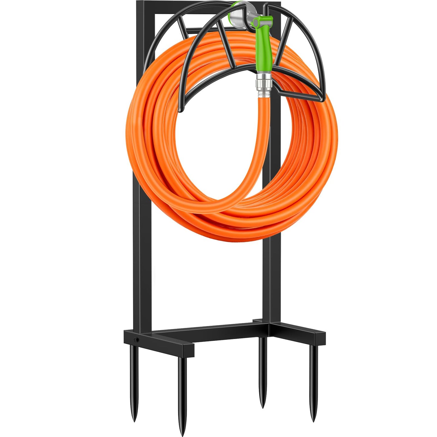 TomCare Garden Hose Holder Heavy Duty Water Hose Holder Holds 160 FT Hoses Freestanding Hose Reel Outdoor Hoses Storage Hanger for Outside Yard
